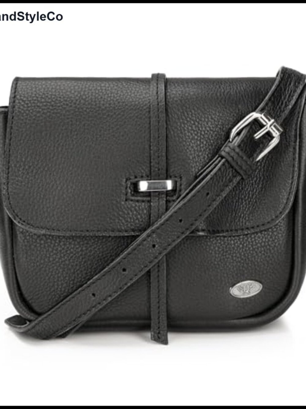 Genuine Leather Crossbody Bag for Women with Adjustable Strap